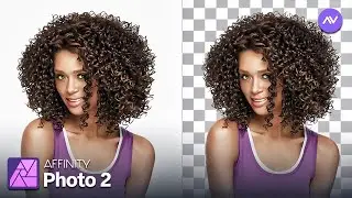 Cut Out Curly Hair in Affinity Photo | Remove Backgrounds in Affinity Photo