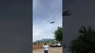 A Canadian CP-140 Aurora fly by 