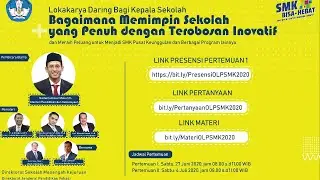 Lokakarya Daring Bagi Kepala Sekolah Bagaimana Memimpin Sekolah yang Penuh dengan Terobosan Inovasi