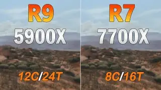 Ryzen 7 7700X vs Ryzen 9 5900X - 10 Benchmarks test