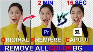 Who is King ! Premiere Pro VS Capcut II Remove ALL Video BG I Without Green & Blue Screen