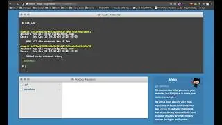 Git Log | displays committed snapshots | Code Incubator | Git Commands tutorials for beginners