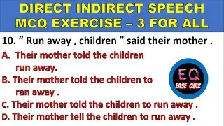 Direct Indirect speech Practice Set  Direct and Indirect Speech in English grammar  Narration change