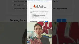 Interactive Neural Network Building with JSTorch