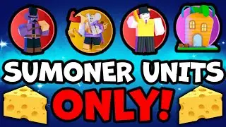 4 PLAYERS USE SUMMONER UNITS ONLY!!! (Cheese TD)