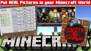 How to put REAL Pictures in your Minecraft world 📷🟢  Bedrock / Java Tutorial 🟡📷