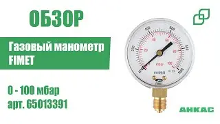 Газовый манометр FIMET 0 - 100 мбар арт. 65013391