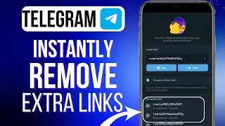 How To Delete Additional Links In Telegram Group