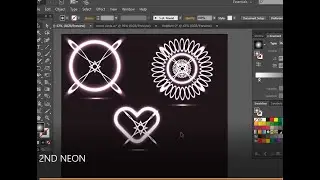 How to create Neon/Glow shape Effect in Adobe Illustrator Tutorials (Part 2) 