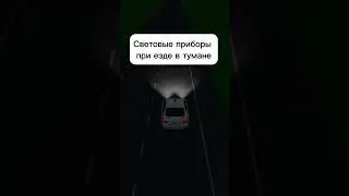 Световые приборы при езде в тумане #авто #автошкола #пдд