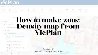 How to make zone Density map from VicPlan?