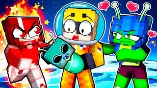 Having A SPACE FAMILY in Minecraft!