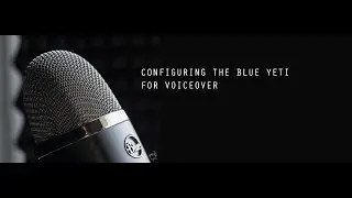 Using the Blue Yeti for voiceover (not Twitch streaming)