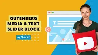 Gutenberg Text and Medial Slider Block by Getwid