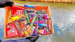 ✅🔥Взял большой ящик петард для подводных взрывов💣ТЕСТ ПЕТАРД и БОМБОЧЕК под водой🔴Лучшая Пиротехника