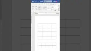 How to create a table in Microsoft Word | Unique Method of Table Creation in MS Word#shorts