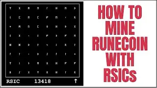 How To Mine RuneCoin With RSIC Ordinals