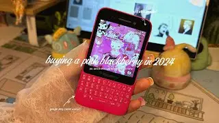 💕buying a pink blackberry in '24 | an aesthetic unboxing & review