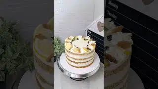 Освежающий лимонный тортик #рецепты #cake #торт #shorts