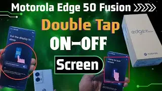 Motorola edge 50 fusion double tap on-off screen setting | how to double tap setting in moto edge 50