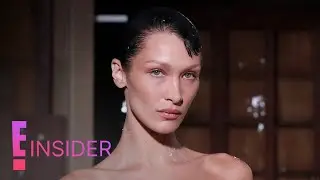 Bella Hadid Has Dress SPRAY-PAINTED ON During Runway Show | E! Insider