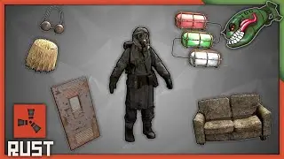 Rust Skins | Permanent Item Store, Nomad, Coconut Undies, Factory Door, Industrial Lights, Sofa 