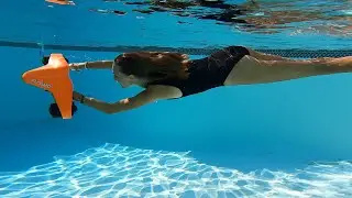 Carla Underwater - Swimming with Underwater scooter ASIWO