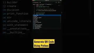 Generate QR Code using python 