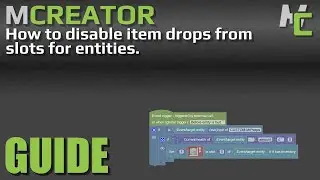 MCREATOR: How to disable item drops from slots for entities | 2022.1