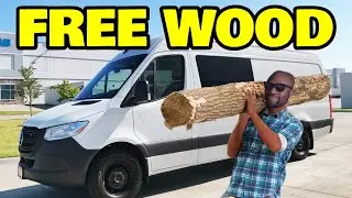 Harvesting lumber for our off grid sprinter van