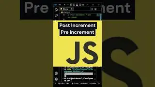 JavaScript pre increment and post increment.  