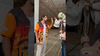 Ezra Bridger (Eman Esfandi) reunited with Yoda