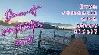 Sunset dinner on the water with three kids!?