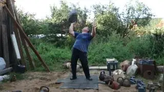 59KG STONE PRESS IN VERTICAL POSITION 2 REPS ЖИМ КАМНЯ 59КГ ВЕРТИКАЛЬНО 2РАЗА