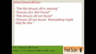 Fix Dmusic.dll error