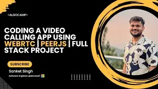 Coding a Video calling app using WebRTC | PeerJS | Full stack project
