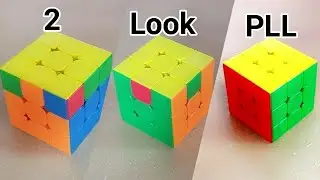 How To Solve Last Layer 3x3 Cube By 2 Look PLL | CFOP 2 LOOK PLL