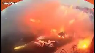 Crazy Fireworks Accident in Front Yard
