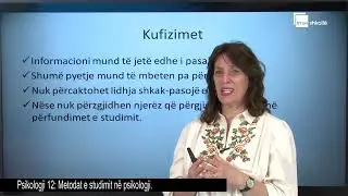 Metoda e studimit ne psikologji |Psikologji 12