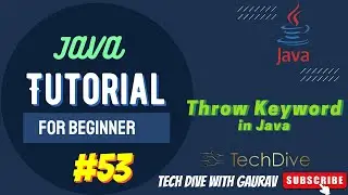 Throw Keyword in Java Exception Handling with Example | Need of Throw Keyword | Tutorial #53