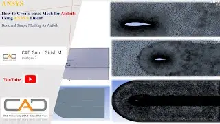 How to create basic meshing for Airfoils using ANSYS Fluent | Unstructured Mesh | Airfoil Meshing