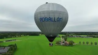 ADBALLON FLYING OVER THE ACHTERHOEK IN THE NETHERLANDS #hotairballoons #balloonfiesta #balloon #abq