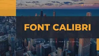 How to install font Calibri on KOOMPI