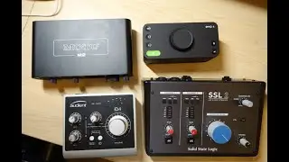 MOTU M2, Audient ID4, SSL2 and Audient EVO 4