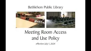 Meeting Room Policy training and informational video
