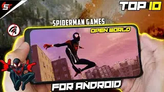 Top 10  Spider Man Games for Android  in 2023|High Graphics, Offline, Open World |Shadow Tech Tamil