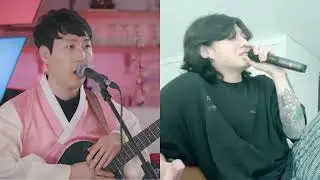 Jang Beom June Vs Jeon Jung Kook (If you really love me) JK singing on Feb 28 Weverse live.#jklive