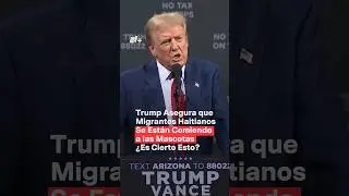 Trump asegura que migrantes haitianos se están comiendo a las mascotas #nmas #donaldtrump #shorts