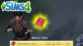 How To Max Vampire Lore Skill Cheat (Level Up Skills Cheats) - The Sims 4