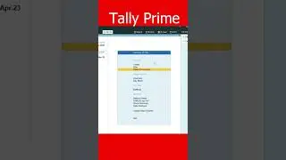 #Tally prime Tips || i am sure you didn't know this hidden trick #shorts #knowledge #short